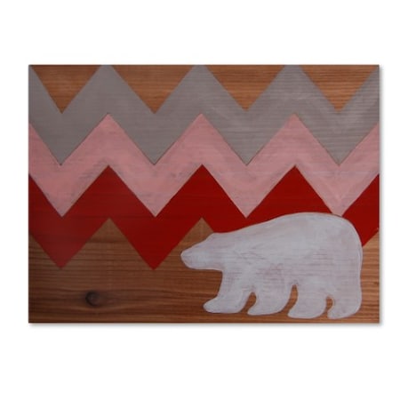 Nicole Dietz 'Polar Bear Red' Canvas Art,24x32
